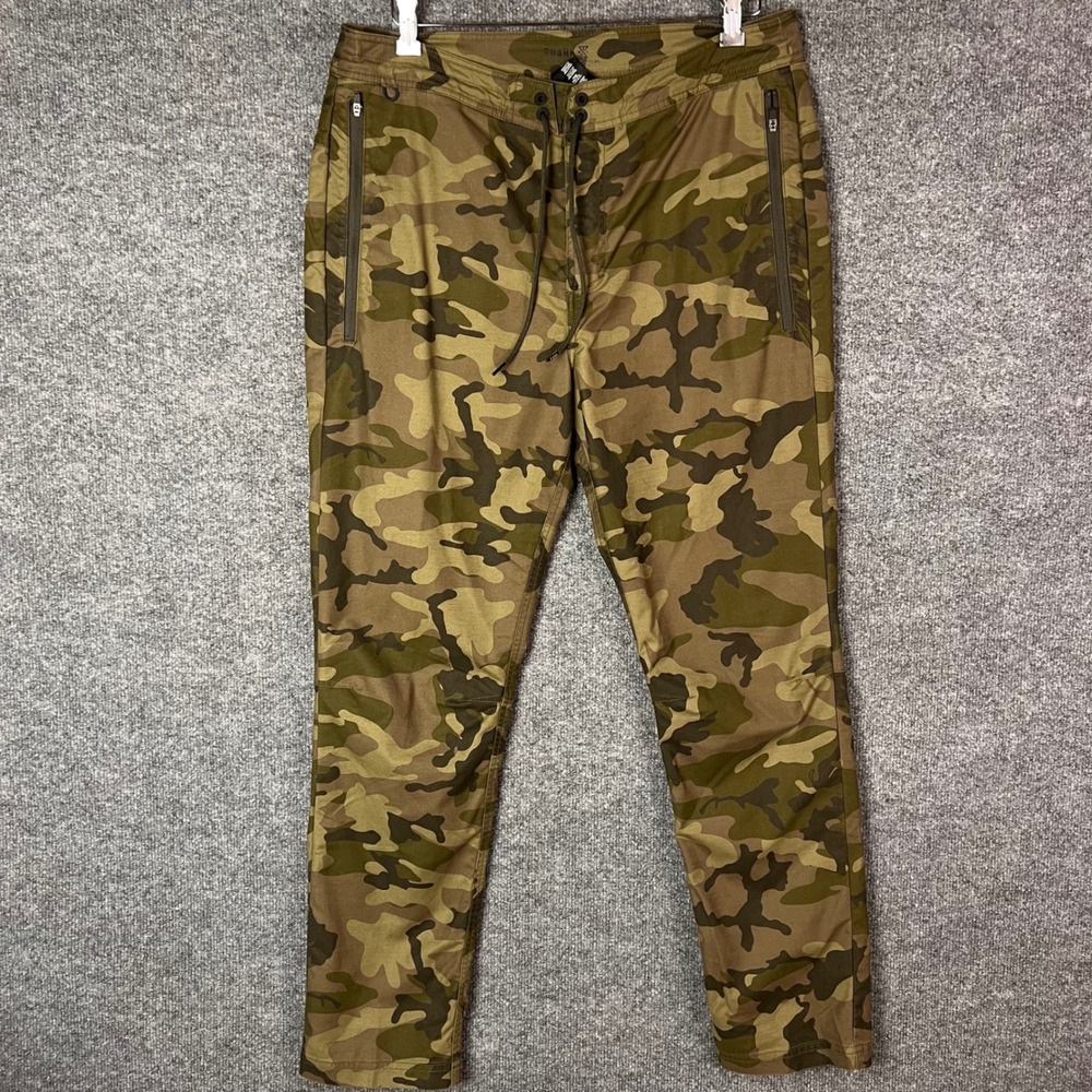 Roark Layover 2.0 Adventure Pants Mens 34 Camo Stretch Travel Joggers